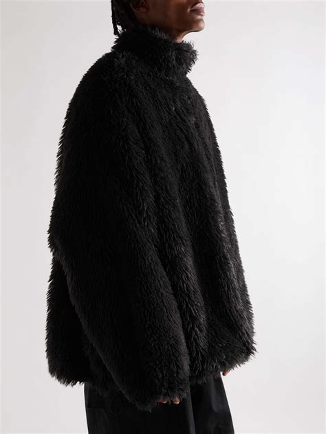 balenciaga shearling jacket replica|balenciaga faux fur coat.